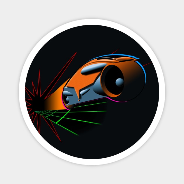 Lightcycle Breakout! Magnet by Doc Multiverse Designs
